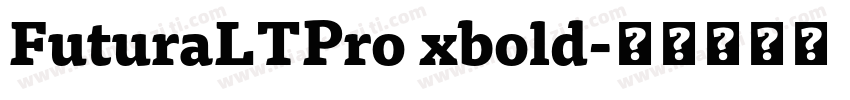 FuturaLTPro xbold字体转换